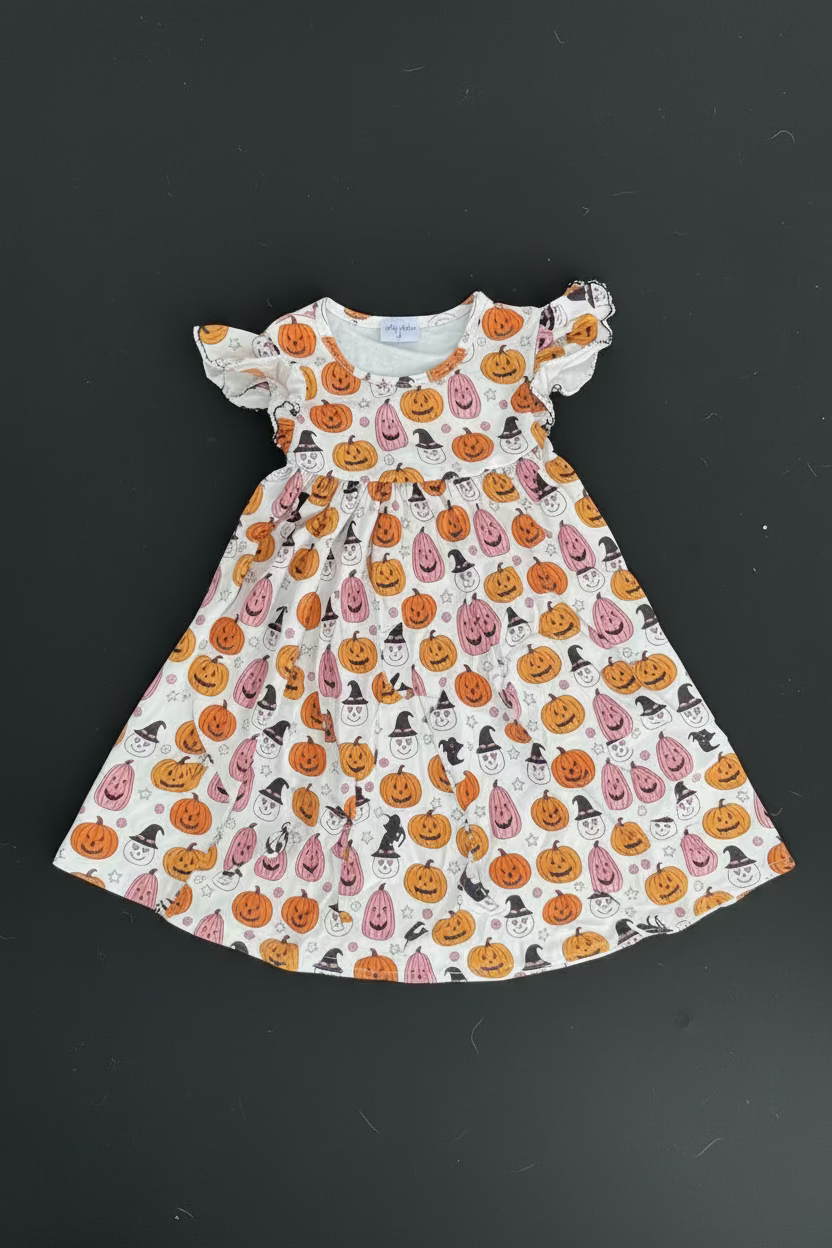 Pumpkin Ruffle Dress