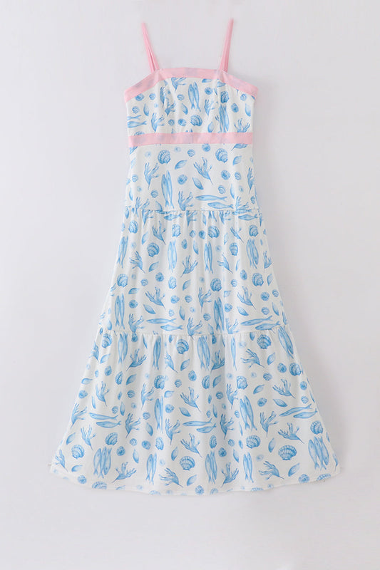 Marine Creature Print Dress