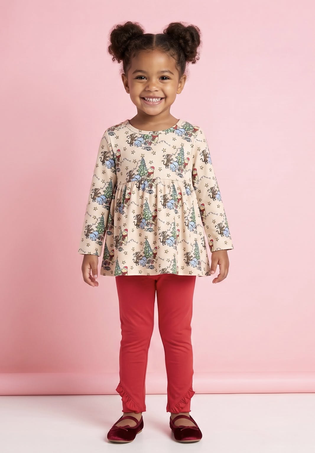 Pete + Lucy Hunny Holiday two-piece set on model
