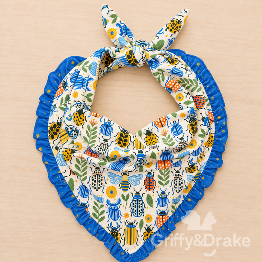 Buggin Around Ruffled Bandana by Griffy & Drake