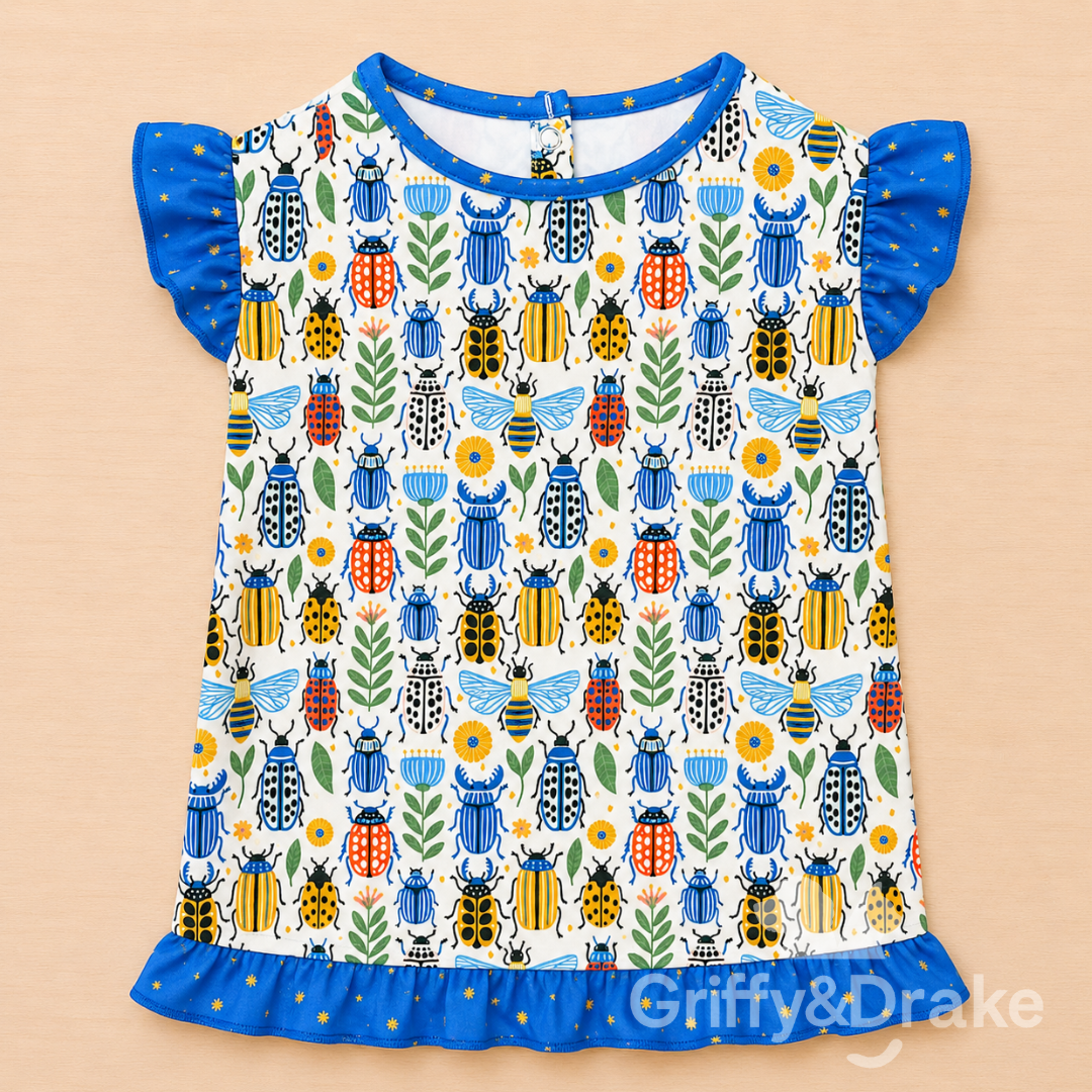 Buggin' Around Ruffle Shirt by Griffy & Drake