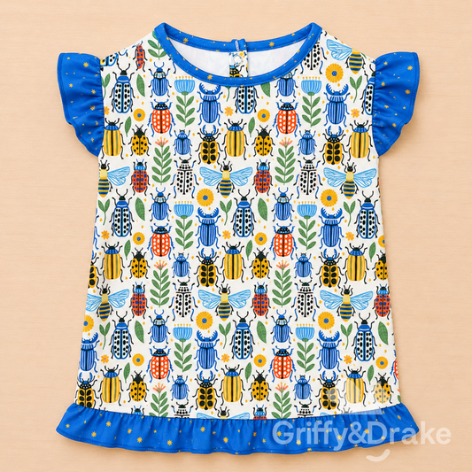 Buggin' Around Ruffle Shirt by Griffy & Drake