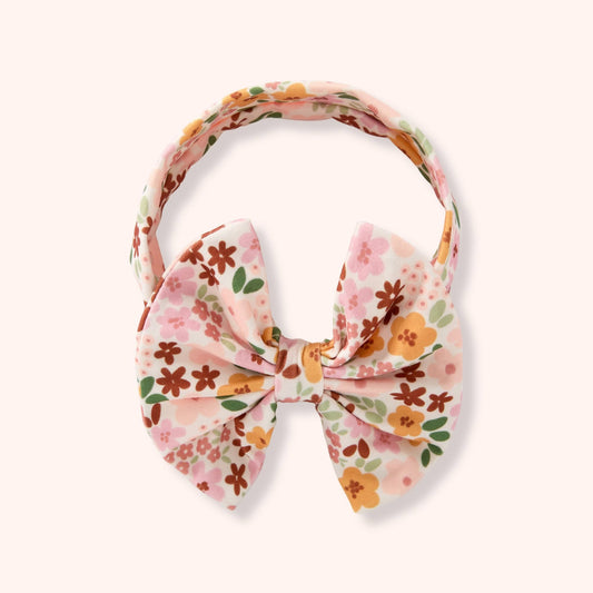 Fall Capsule 2026 Headband - floral oversized bow