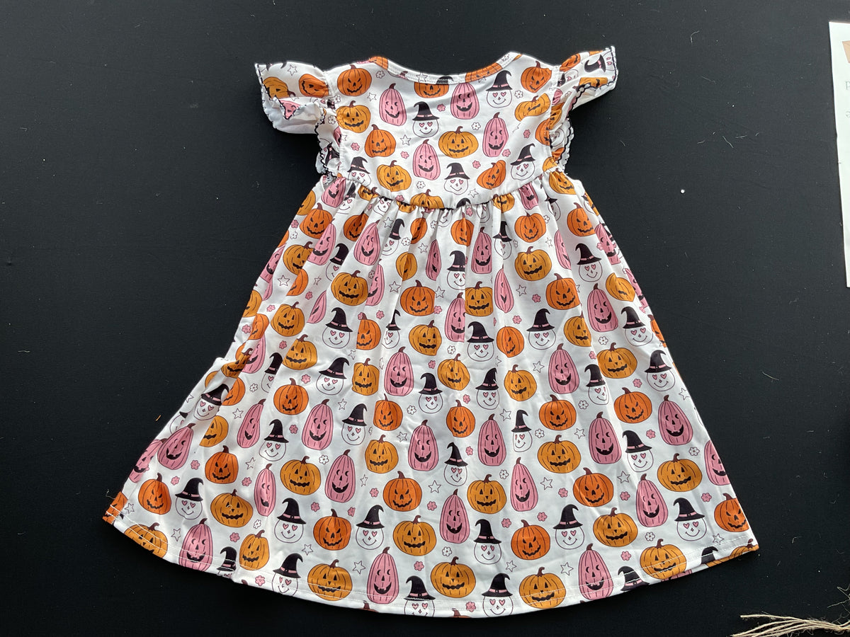 Pumpkin Ruffle Dress