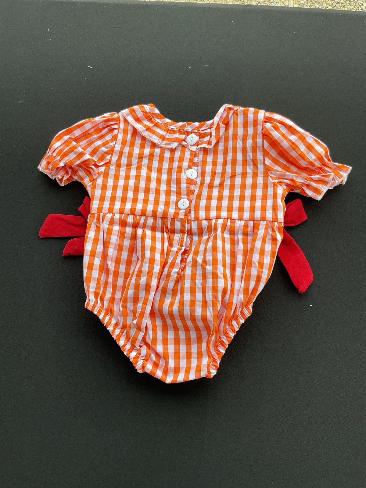 Turkey Fall Embroidered Romper for Baby Girls