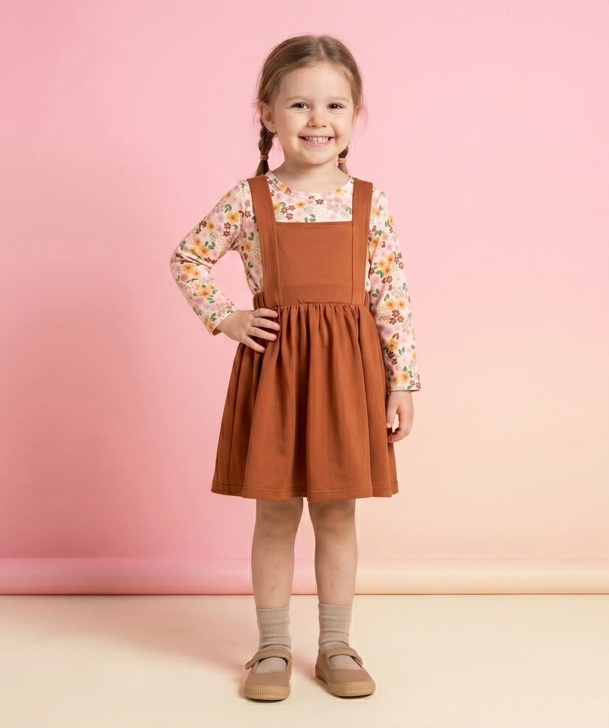 Fall Capsule 2026 Pinafore front on model