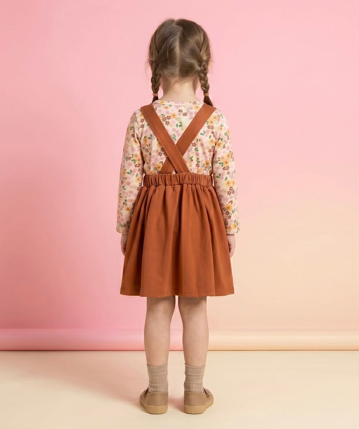Fall Capsule 2026 Pinafore back on model