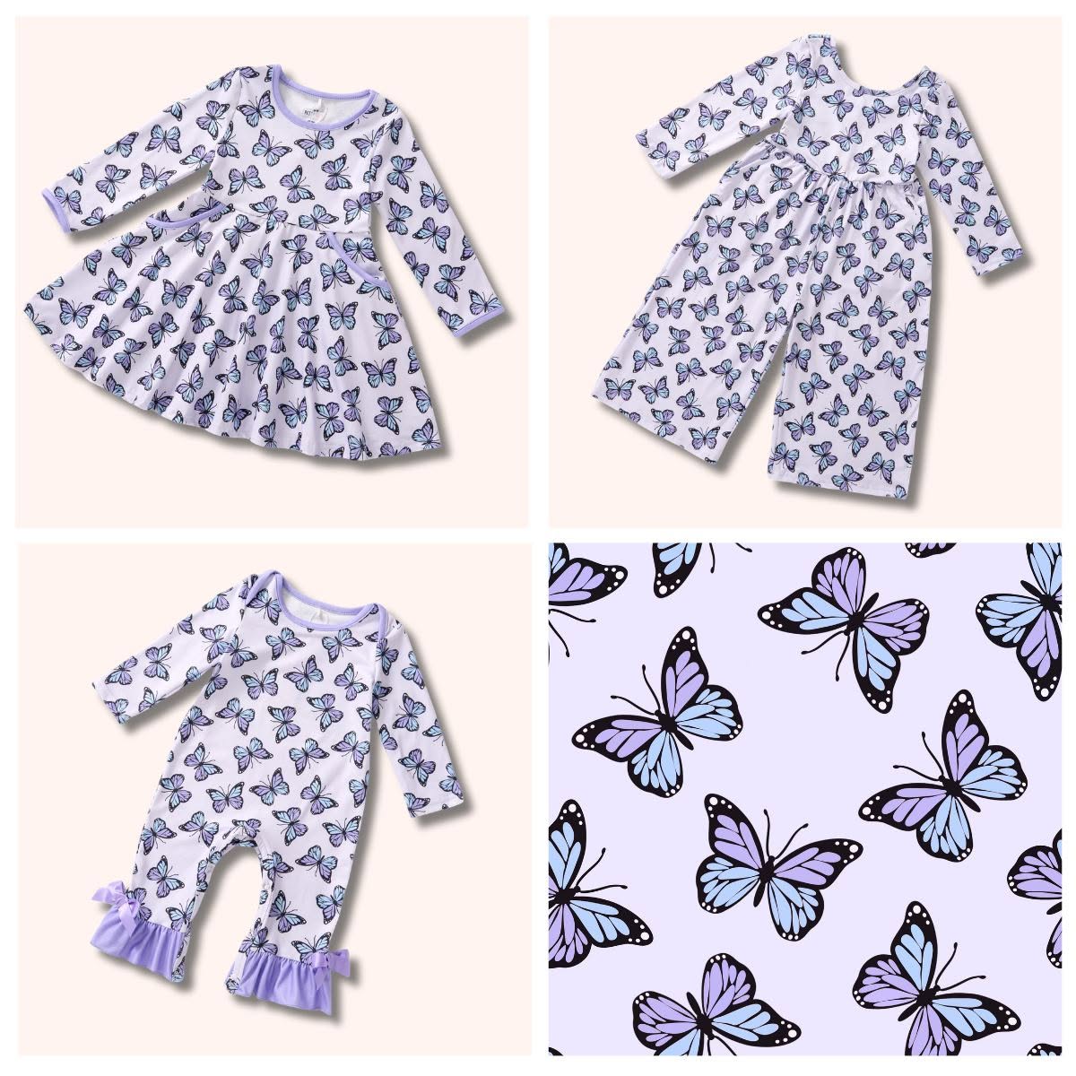 Pete + Lucy Violet Wings collection