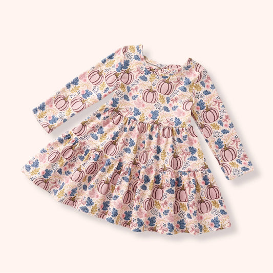 Blush Harvest Dress flat lay
