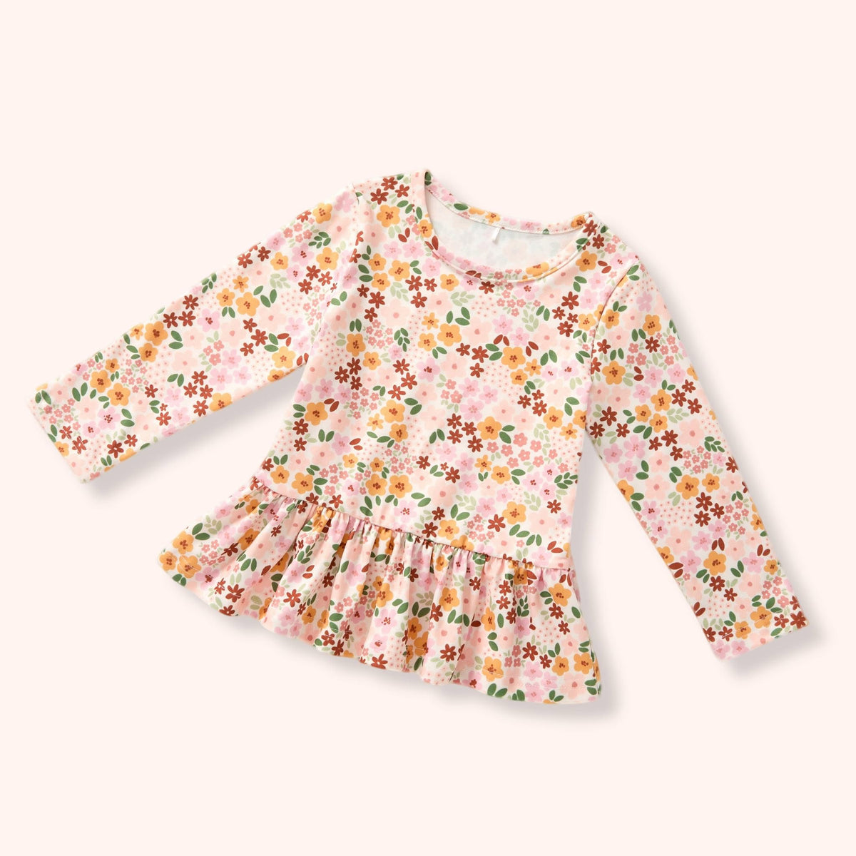 Fall Capsule 2026 Floral Ruffle Peplum Shirt detail