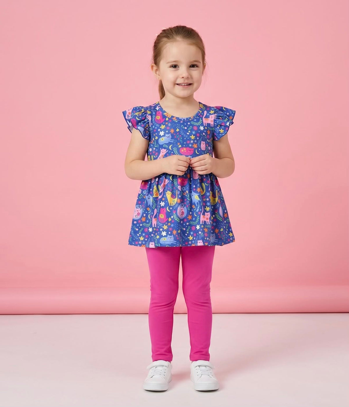 Pete + Lucy Meow Magic 2 Piece Set on model