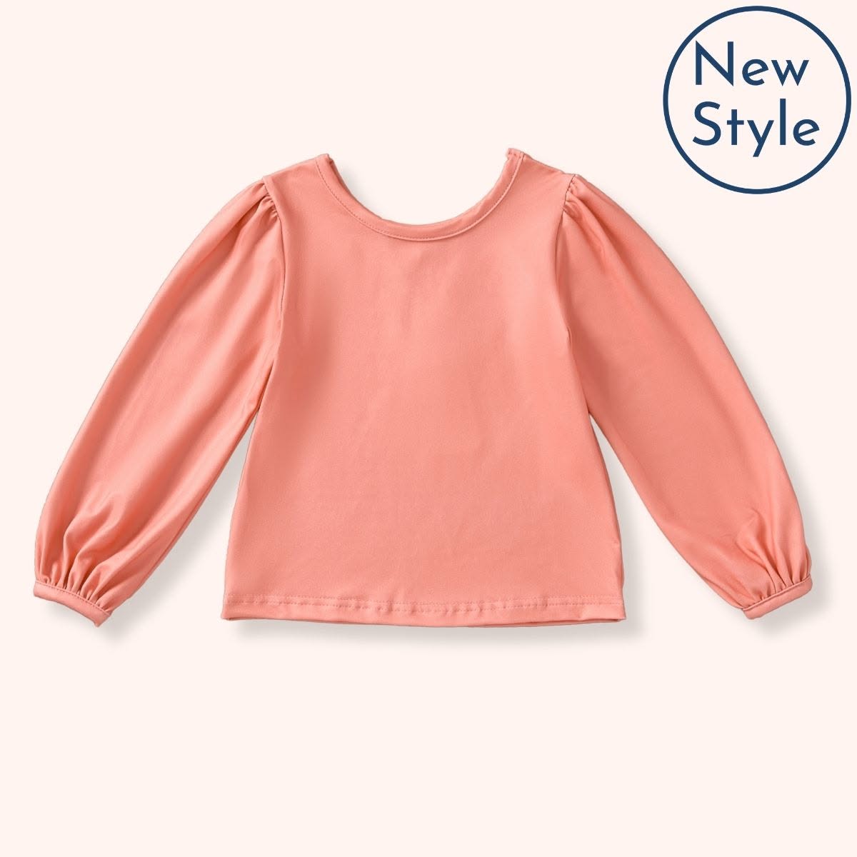 Pete + Lucy Fall Capsule 2025 peach long-sleeve top